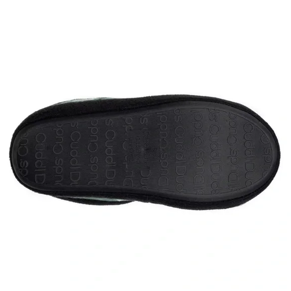 New Cuddl Duds DINOSAUR Boys' Green and Black Slippers large 5 6 - Picture 4 of 10